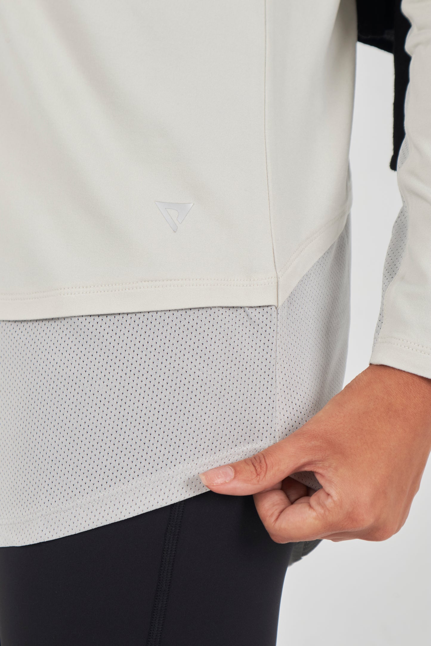 Breezefit Exercise top- Light grey