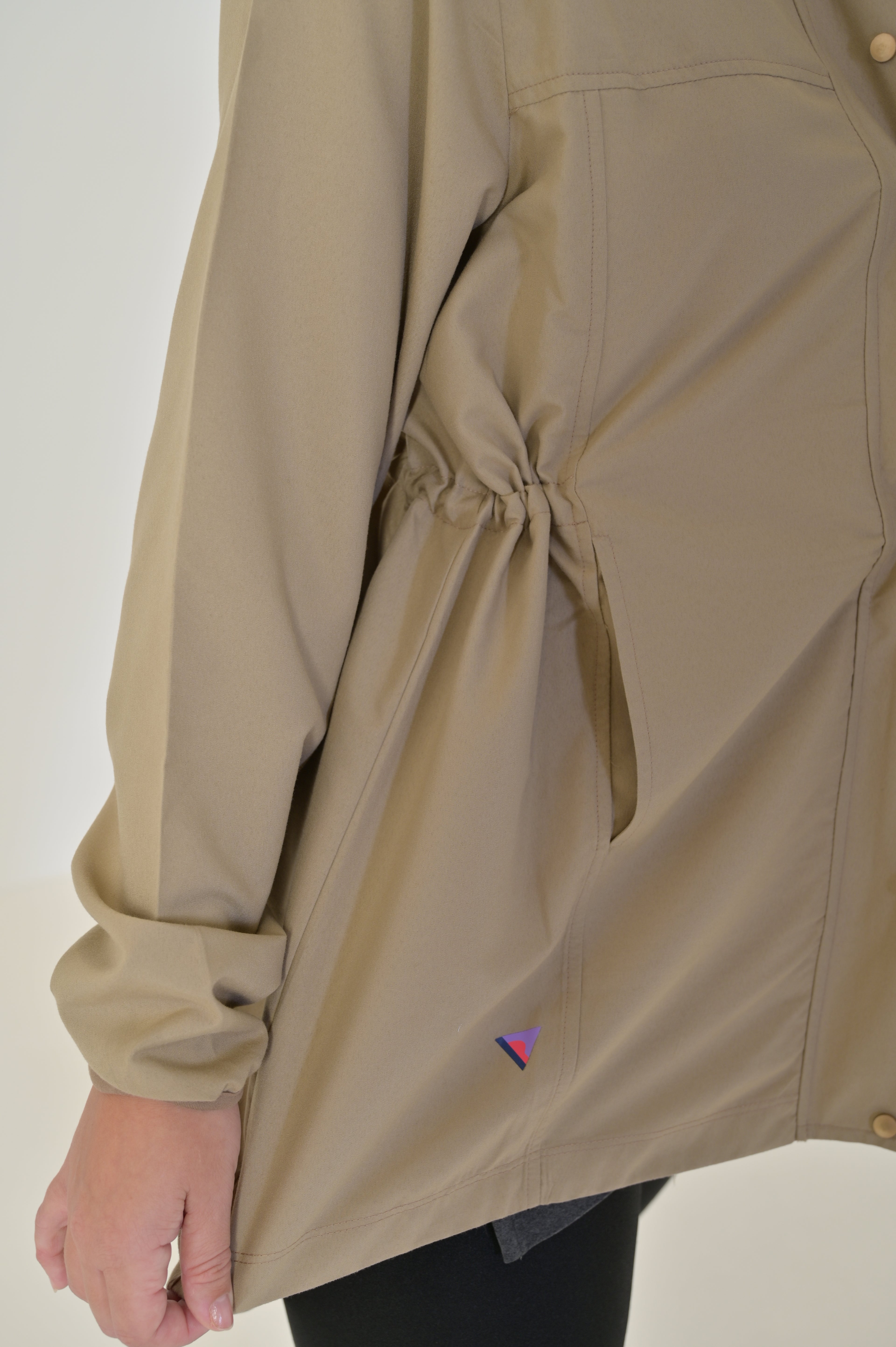 Waterproof Long Jacket - Beige