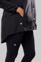 Waterproof Long Jacket- Black