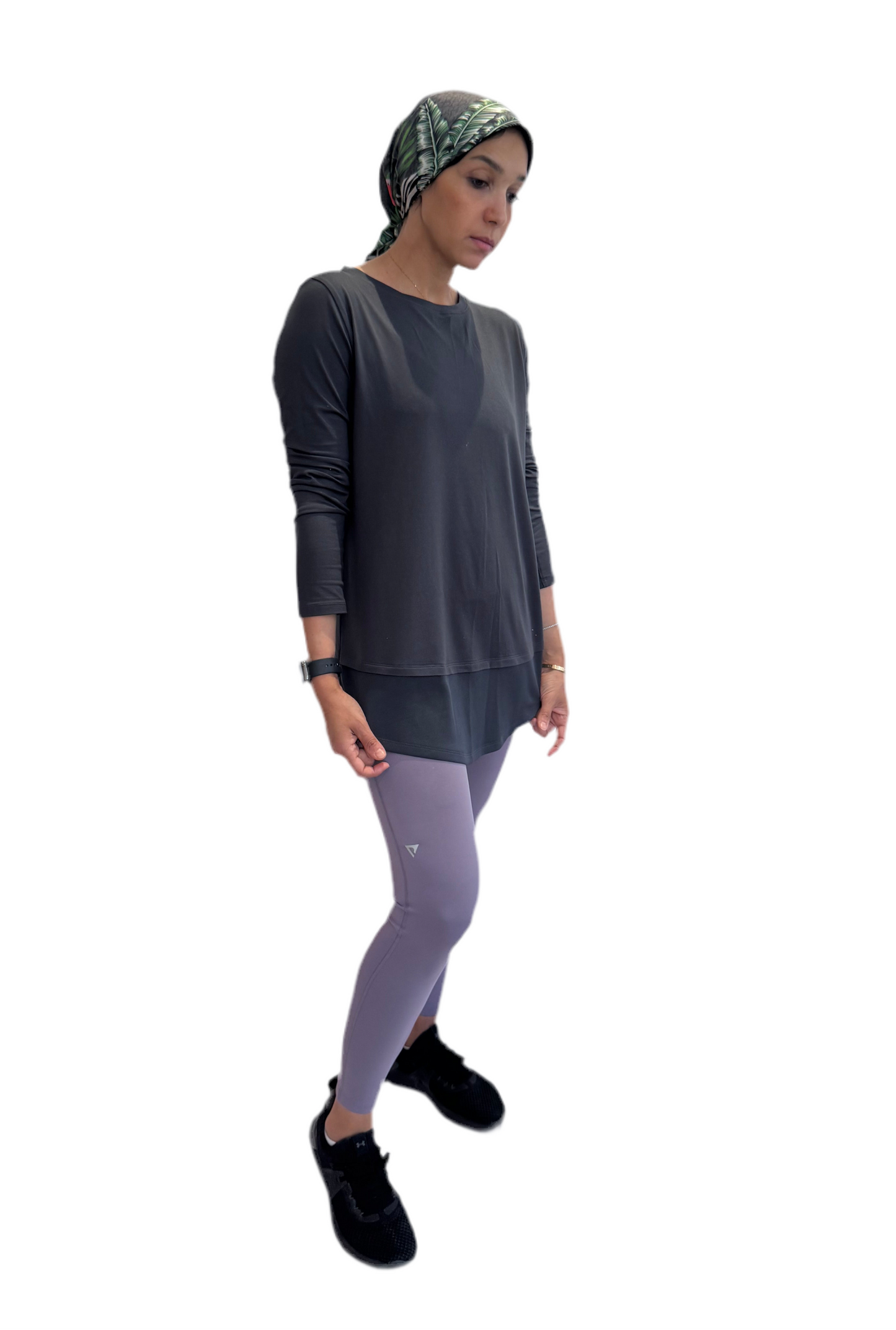 Premium Performance Leggings- Purple- Cropped 25”
