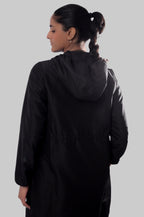 Waterproof Long Jacket- Black