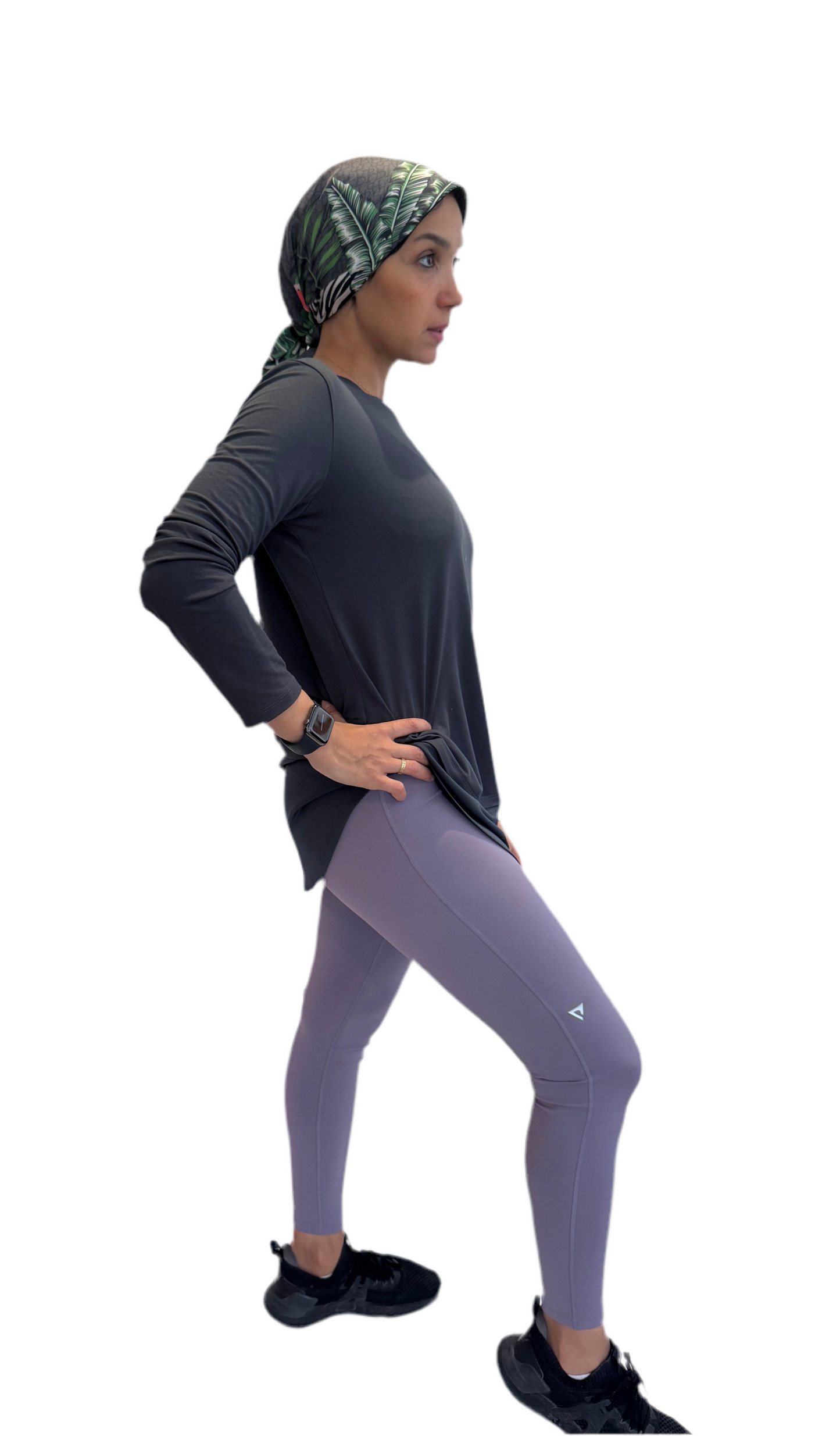 Premium Performance Leggings- Purple- Cropped 25”