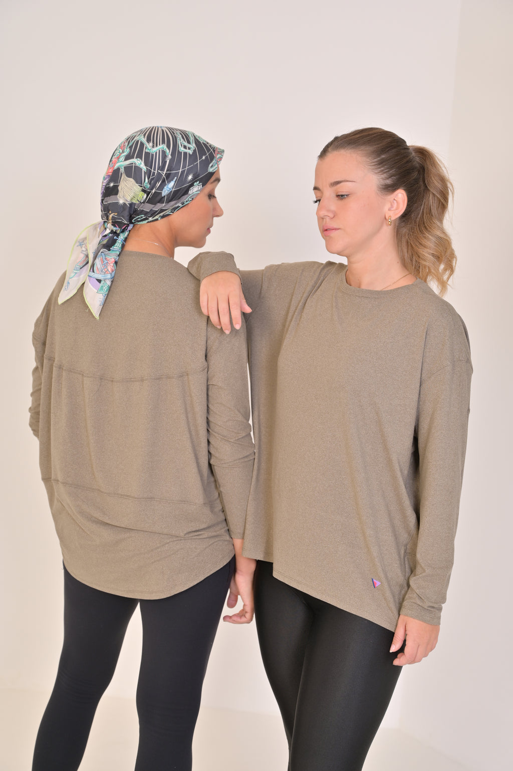 High-low workout shirt- Green