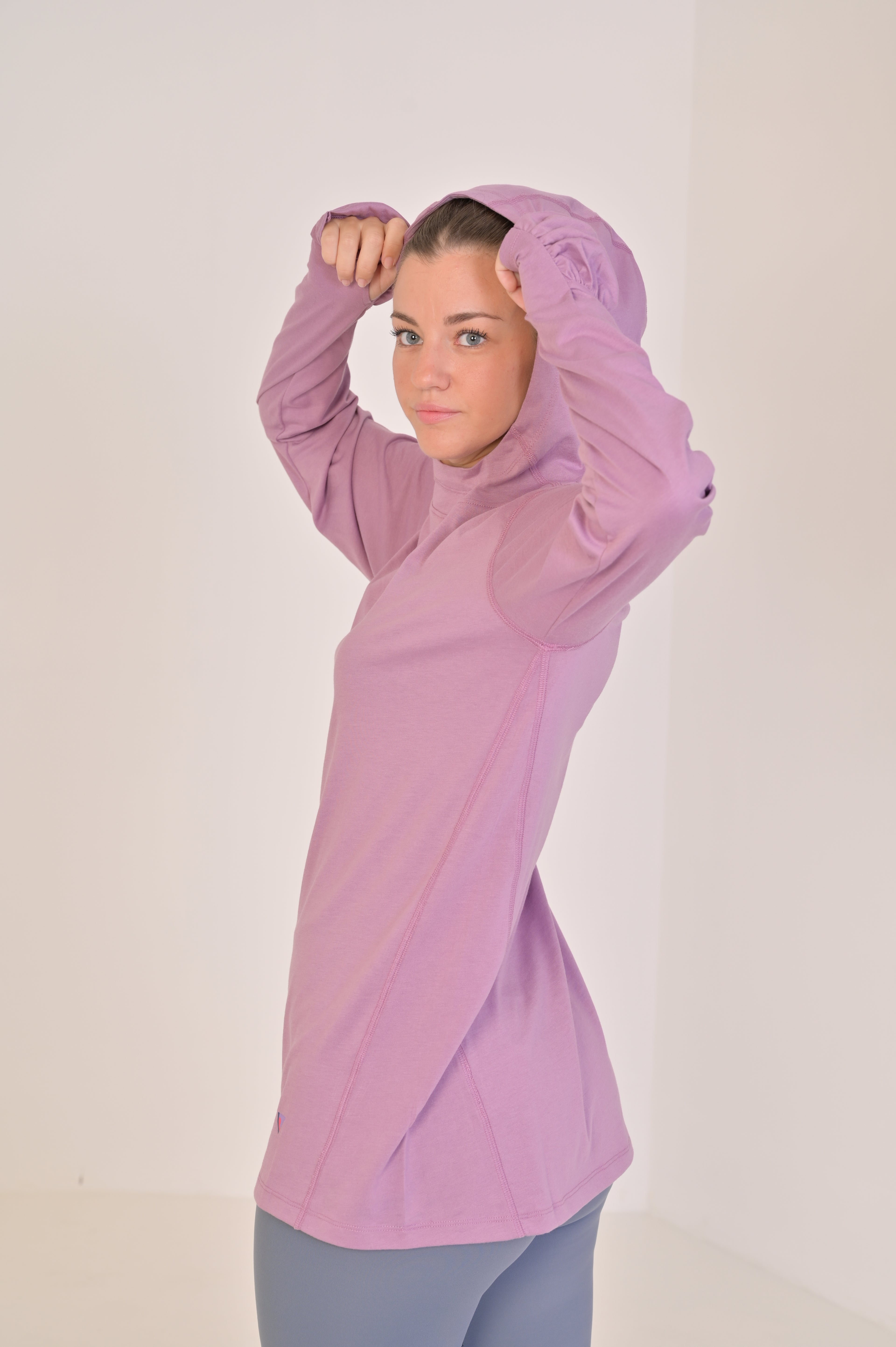 Lightweight workout hoodie- Purple