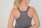 Long tank top- Grey