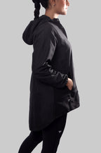 Waterproof Long Jacket- Black