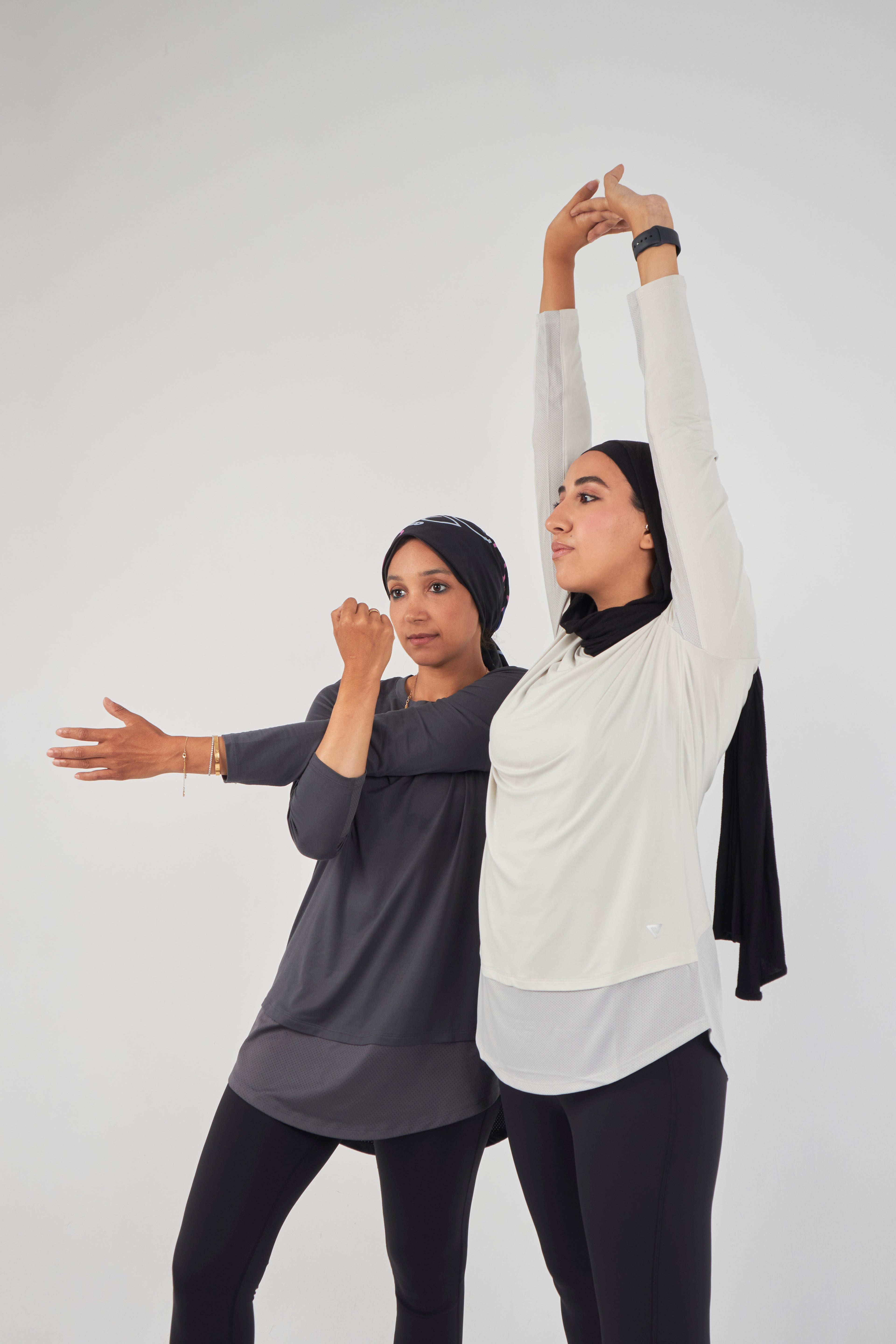 Breezefit Exercise top- Light grey