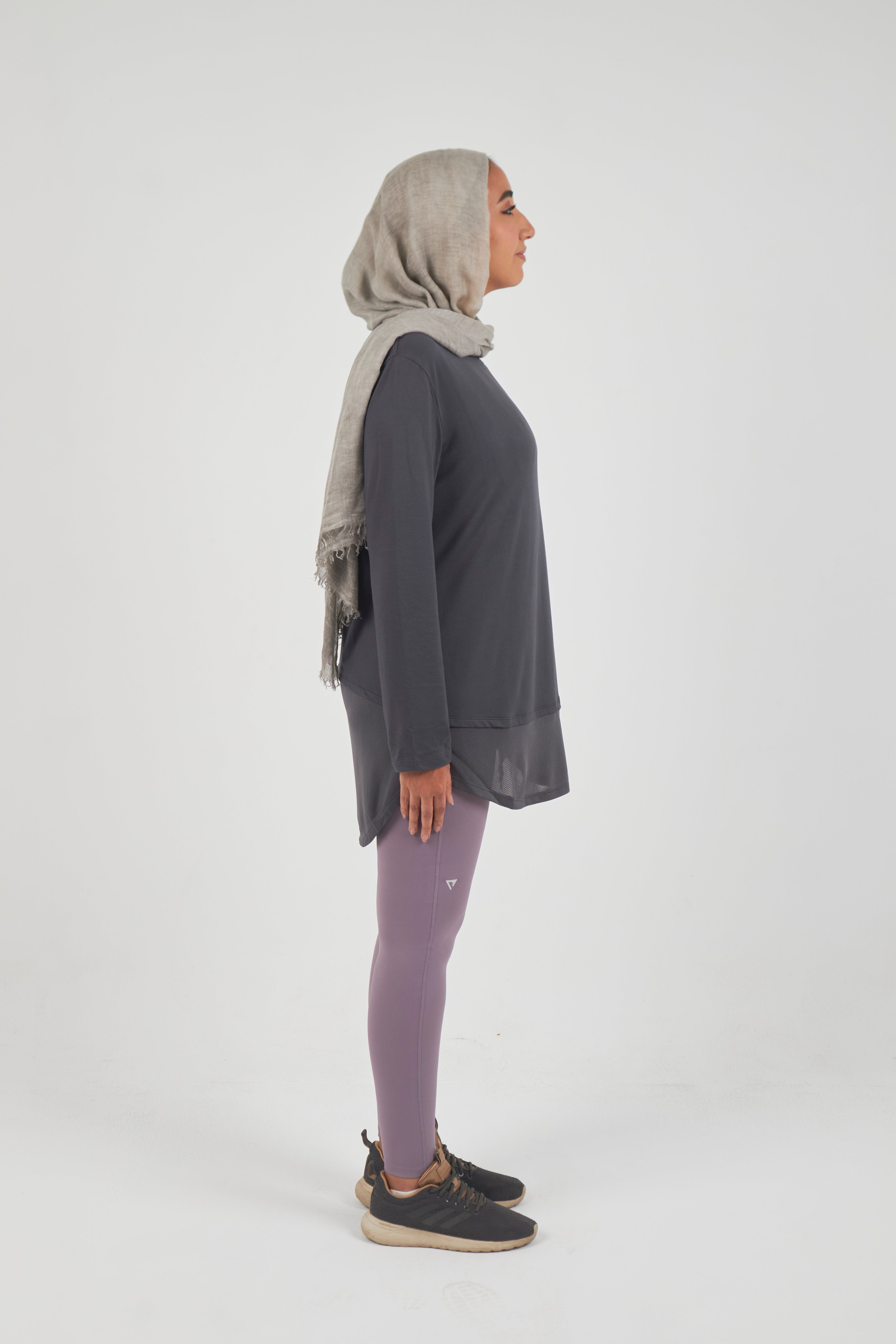 Breezefit Exercise top- Dark grey