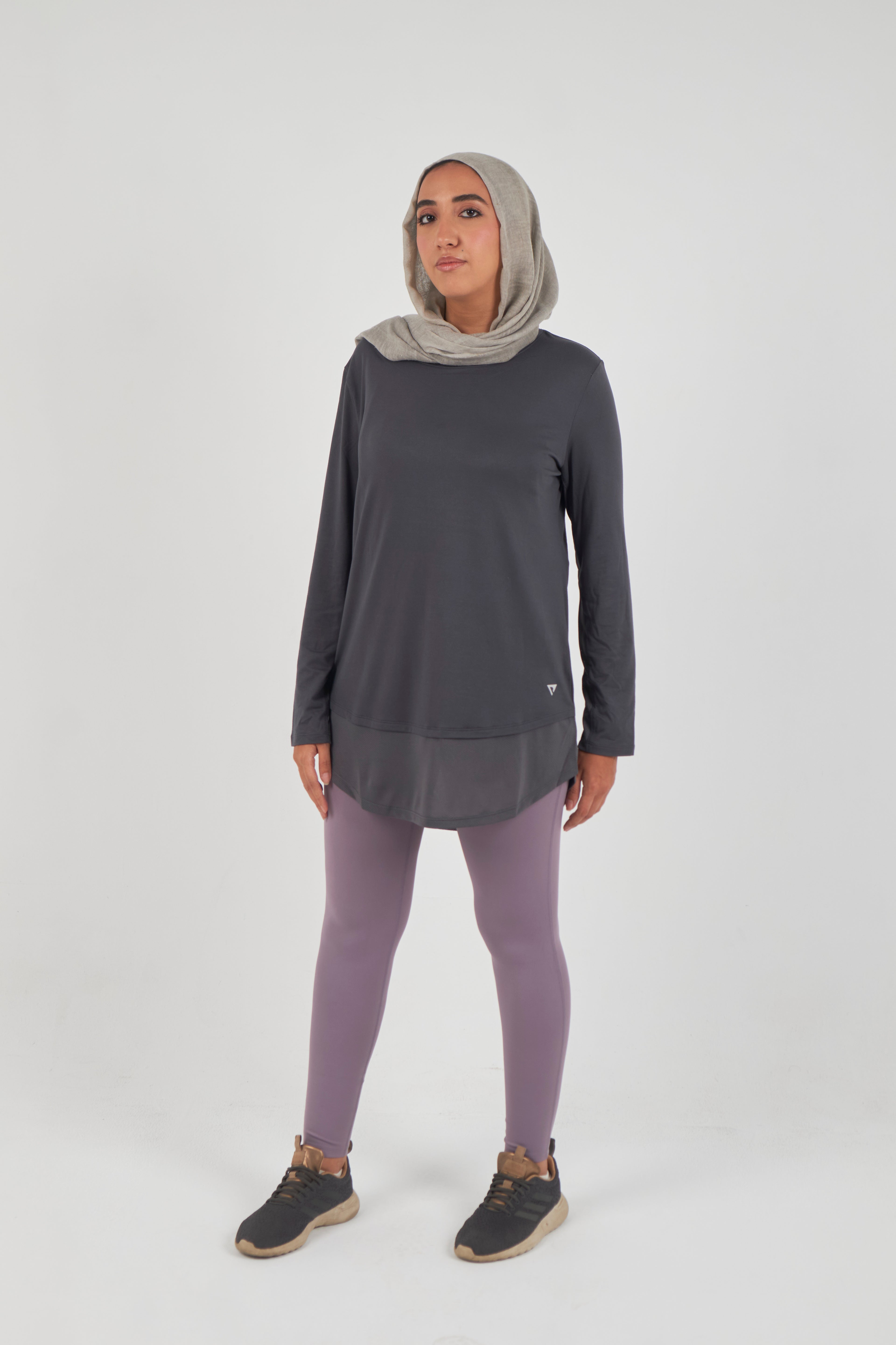 Breezefit Exercise top- Dark grey