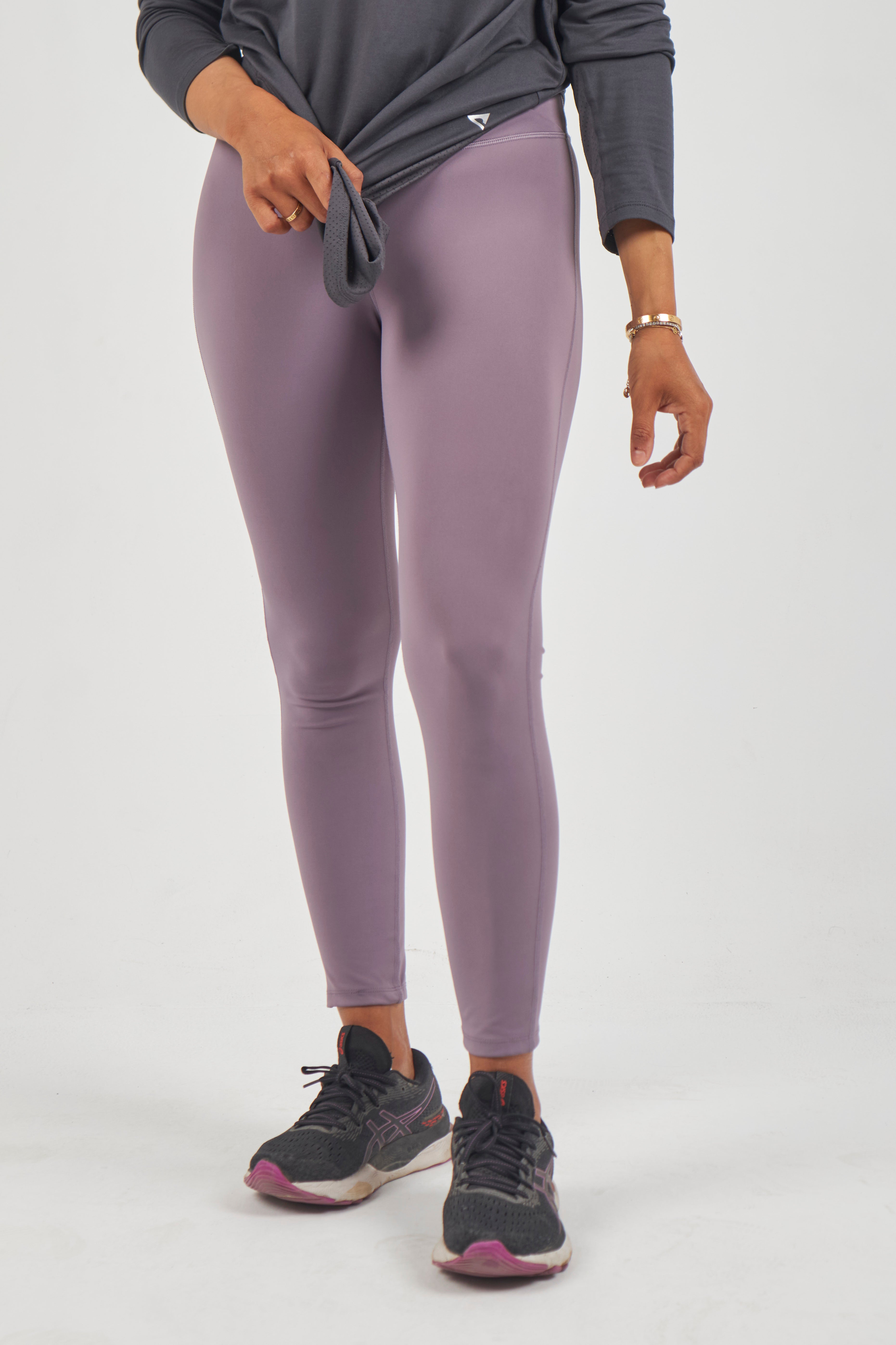 Premium Performance Leggings- Purple- Cropped 25”
